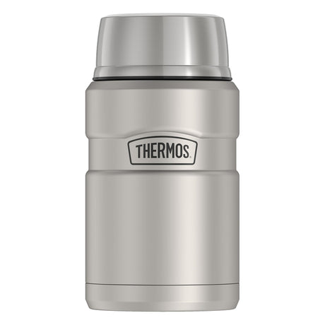 Thermos STAINLESS KING Series SK3020MSTRI4 Vacuum Insulated Food Jar, 24 oz Capacity, Stainless Steel, Matte Steel