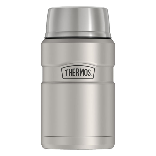 Thermos STAINLESS KING Series SK3020MSTRI4 Vacuum Insulated Food Jar, 24 oz Capacity, Stainless Steel, Matte Steel