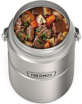 Thermos BIG BOSS STAINLESS KING SK3030MSTRI4 Vacuum Insulated Food Jar with Inner Container, 47 oz Capacity, 5.3 in L