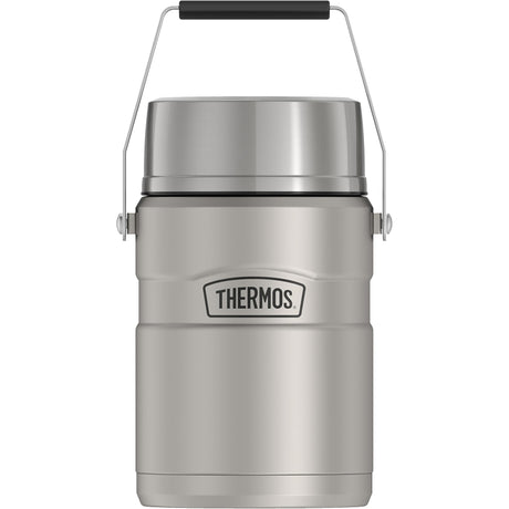 Thermos BIG BOSS STAINLESS KING Series SK3030MSTRI4 Vacuum Insulated Food Jar with Inner Container, 47 oz Capacity