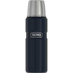 Thermos Stainless King SK2000MDB4 Beverage Bottle, 16 oz Capacity, Stainless Steel, Midnight Blue