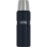 Thermos Stainless King SK2000MDB4 Beverage Bottle, 16 oz Capacity, Stainless Steel, Midnight Blue