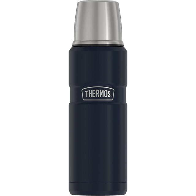 Thermos Stainless King Series SK2000MDB4 Beverage Bottle, 16 oz, Stainless Steel, Midnight Blue