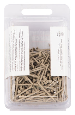 ProSource NTP-077-PS Panel Nail, 16D, 1 in L, Steel, Painted, Flat Head, Ring Shank, Tan, 171 lb, Pack of 5