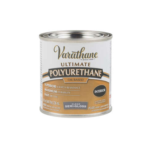 Varathane Ultimate Semi-Gloss Clear Oil-Based Polyurethane 0.5 pt, Pack of 4