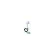 Scandvik 12107 Recessed Euro Sprayer Transom Shower White Handle, Cup and Cap with 6' White Nylon Hose