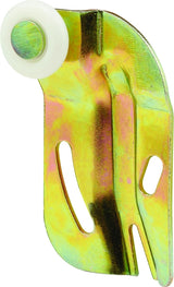 Prime-Line N 6508 Roller Assembly, 3/4 in Dia Roller, 1/4 in W Roller, Nylon, Brown, 1-Roller, 50 lb, Side