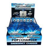 Zorbitz Pop Charger White Pop Emergency USB-C and Micro-USB For Smartphones 2 ft. L, Pack of 24