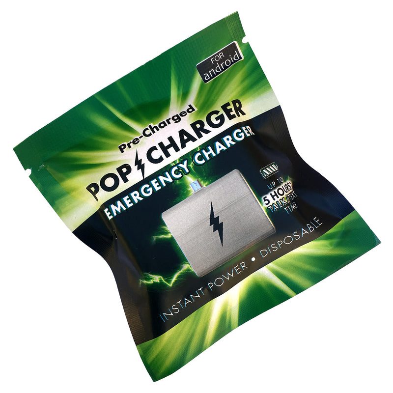 Zorbitz Pop Charger Disposable Emergency Cell Phone Charger 1 pk, Pack of 24