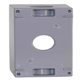 Sigma Engineered Solutions New Work 25.5 cu in Rectangle Metallic 1 gang Weatherproof Box Gray