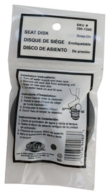 ProSource PMB-176 Flush Valve Seat Disc, Specifications: 3-1/4 in, Black