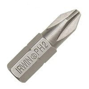 Irwin 3510192C Insert Bit, #3 Drive, Phillips Drive, 1/4 in Shank, Hex Shank, 1 in L, Tool Steel