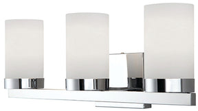 Canarm IVL429A03CH Vanity Light, Chrome Fixture, 100 W, 3-Lamp, A Lamp, Steel Fixture