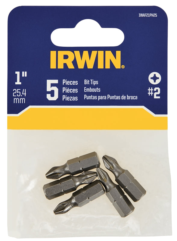 Irwin IWAF21PH25 Phillips Insert Bit, 1/4 in Drive, 1 in L