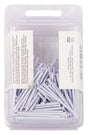 ProSource NTP-082-PS Panel Nail, 15D, 1-5/8 in L, Steel, Painted, Flat Head, Ring Shank, White, 171 lb, Pack of 5