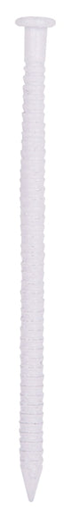 ProSource NTP-082-PS Panel Nail, 15D, 1-5/8 in L, Steel, Painted, Flat Head, Ring Shank, White, 171 lb, Pack of 5