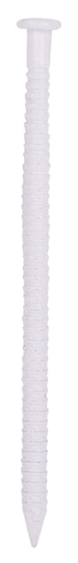 ProSource NTP-082-PS Panel Nail, 15D, 1-5/8 in L, Steel, Painted, Flat Head, Ring Shank, White, 171 lb, Pack of 5