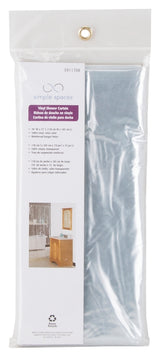 Simple Spaces SD-PCP01-C3L Shower Curtain, Vinyl, Clear, Clear