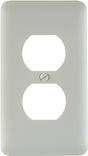 Amerelle Devon Series 935DW Wallplate, 5 in L, 2-13/16 in W, 1-Gang, Steel, White, Screw Mounting