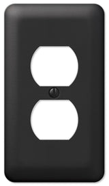 Amerelle Devon 935DBK Series Wallplate, Duplex, 5 in L, 2-13/16 in W, 1-Gang, Steel, Black, Pack of 6