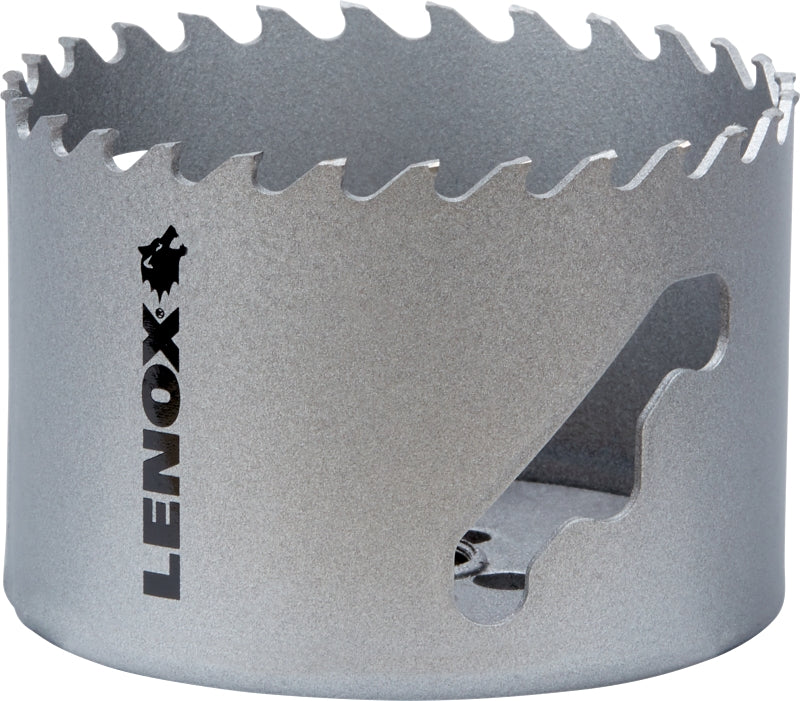 Lenox Speed Slot LXAH3314 Hole Saw, 3-1/4 in Dia, Carbide Cutting Edge, 3 in Pilot Drill