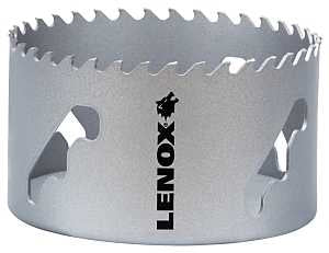 Lenox Speed Slot LXAH34 Hole Saw, 4 in Dia, Carbide Cutting Edge