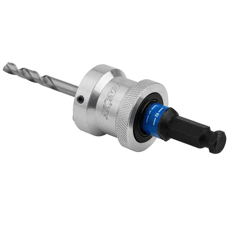 Lenox SNAP-BACK LXAH9912PBM Quick Change Hole Saw Arbor, 1/2 in Shank, 1-1/4 to 6 in Dia Bit, Hex Shank