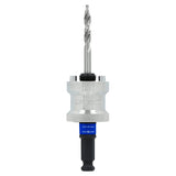 Lenox SNAP-BACK LXAH9912PBM Quick Change Hole Saw Arbor, 1/2 in Shank, 1-1/4 to 6 in Dia Bit, Hex Shank