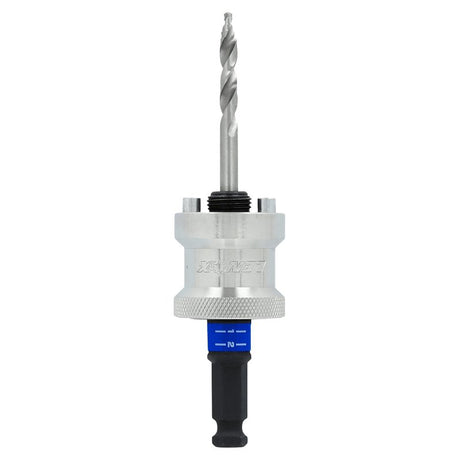 Lenox SNAP-BACK LXAH9912PBM Quick Change Hole Saw Arbor, 1/2 in Shank, 1-1/4 to 6 in Dia Bit, Hex Shank