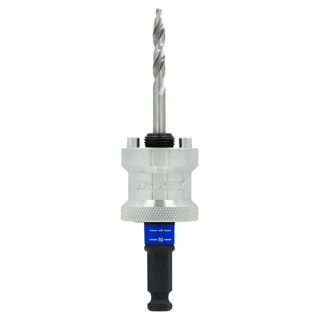 Lenox SNAP-BACK LXAH9912PBM Quick Change Hole Saw Arbor, 1/2 in Shank, 1-1/4 to 6 in Dia Bit, Hex Shank