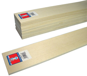 Midwest Products 4306 Basswood Sheet, 24 in L, Pack of 5