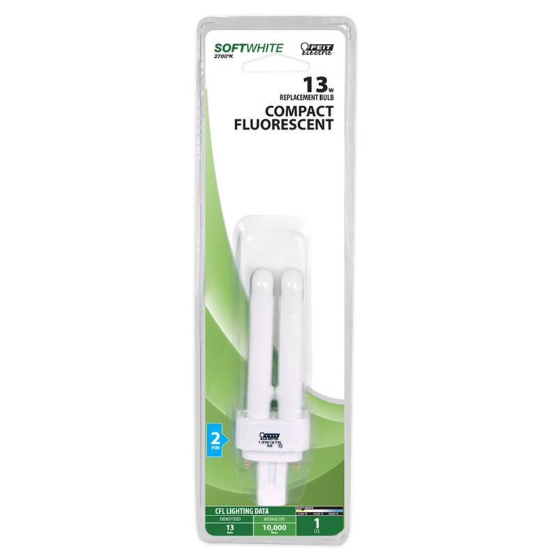 Feit Legacy Bulbs 13 W PL 1.4 in. D X 4.6 in. L CFL Bulb Soft White Track and Recessed 2700 K 1 pk