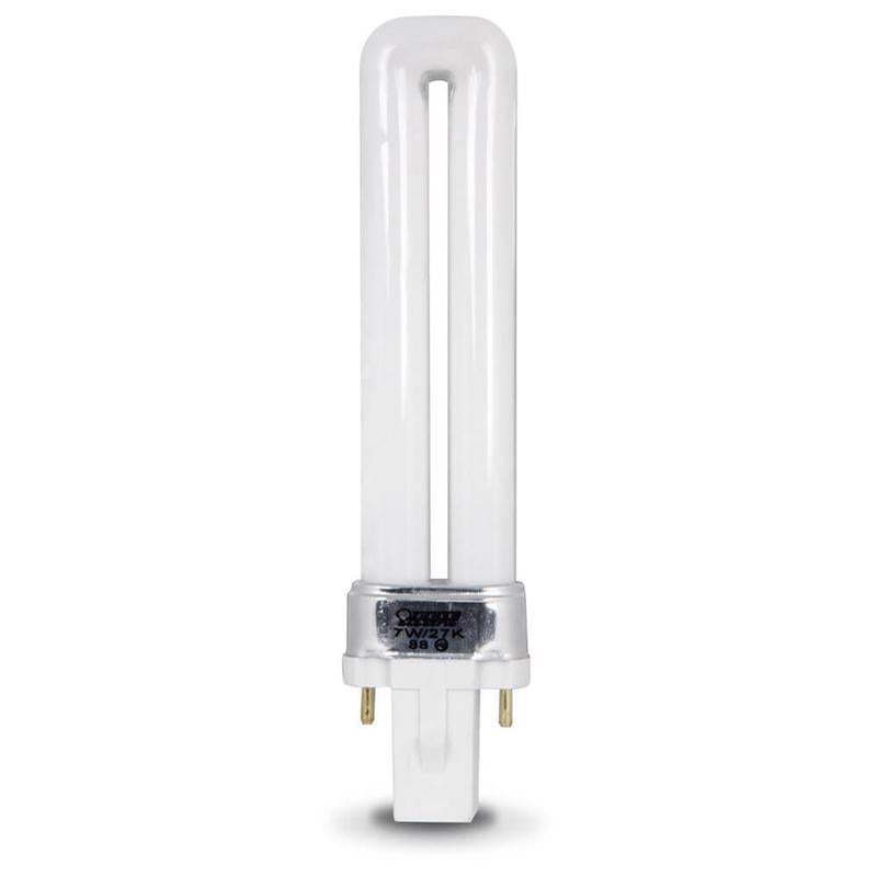 Feit Legacy Bulbs 7 W PL 1.3 in. D X 5.4 in. L CFL Bulb Soft White Compact 2700 K 1 pk, Pack of 6