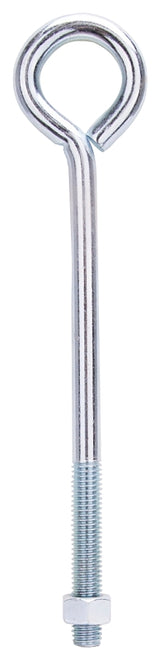 ProSource LR290 Eye Bolt, 13 mm Thread, Machine Thread, 3 in L Thread, 2-1/8 in Dia Eye, 633 lb Working Load, Steel, Pack of 10