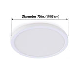 Feit EDGELIT Frost Warm White 7.5 in. W Aluminum LED Retrofit Recessed Lighting 10.5 W