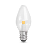 Feit C7 E12 (Candelabra) LED Bulb Daylight 7 Watt Equivalence 4 pk