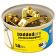 OOK Brass-Plated Padded Picture Hanger 50 lb 10 pk