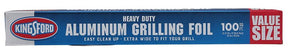 Kingsford BBP12022 Heavy-Duty Grilling Foil, Aluminum, Gray