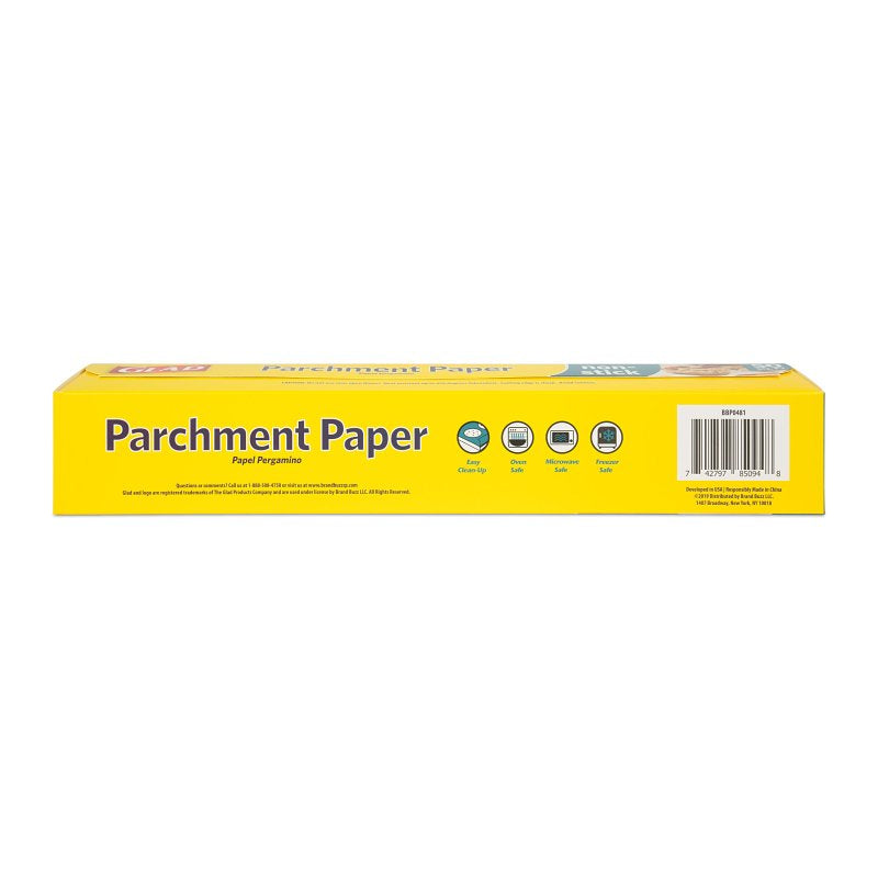 Glad BBP0481 Baking Sheet, 12 in L, Parchment Paper, White