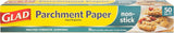 Glad BBP0481 Baking Sheet, 12 in L, Parchment Paper, White