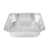 Glad BBP19935 Disposable Steam Pan, Aluminum, Silver, 12-1/2 in L, 10-1/4 in W, 2-1/2 in H, Dishwasher Safe: No, Pack of 24