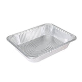 Glad BBP19935 Disposable Steam Pan, Aluminum, Silver, 12-1/2 in L, 10-1/4 in W, 2-1/2 in H, Dishwasher Safe: No, Pack of 24