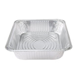 Glad BBP19935 Disposable Steam Pan, Aluminum, Silver, 12-1/2 in L, 10-1/4 in W, 2-1/2 in H, Dishwasher Safe: No, Pack of 24