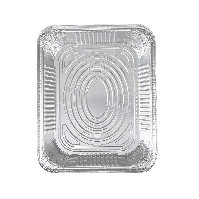 Glad BBP19935 Disposable Steam Pan, Aluminum, Silver, 12-1/2 in L, 10-1/4 in W, 2-1/2 in H, Dishwasher Safe: No, Pack of 24