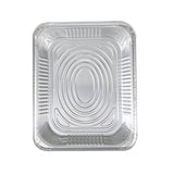Glad BBP19935 Disposable Steam Pan, Aluminum, Silver, 12-1/2 in L, 10-1/4 in W, 2-1/2 in H, Dishwasher Safe: No, Pack of 24