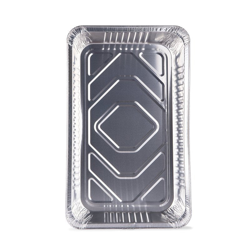Glad BBP21178 Disposable Steam Pan, Aluminum, Silver, 20-1/2 in L, 12-1/2 in W, 2-3/4 in H, Dishwasher Safe: No, Pack of 24