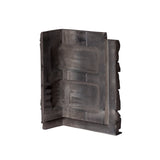 DuraKwik Stone 308RBC Siding Corner, 13 in L, 10 in W, 4 in Thick, Interlocking Edge, Ledgestone Profile, Rocky Boulder