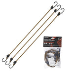 Keeper 06303 Bungee Cord, 24 in L, Rubber, Multi-Color, Hook End, Pack of 6