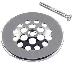 Danco 88926 Tub/Shower Strainer, Plastic/Stainless Steel, 2-7/8 in, Chrome
