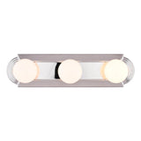 Boston Harbor 046043-CHROME Vanity Bar Fixture, 100 W, 3-Lamp, G Lamp, Steel Fixture, Polished Chrome Fixture